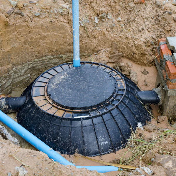 septic tank with pipes installed Hiram GA