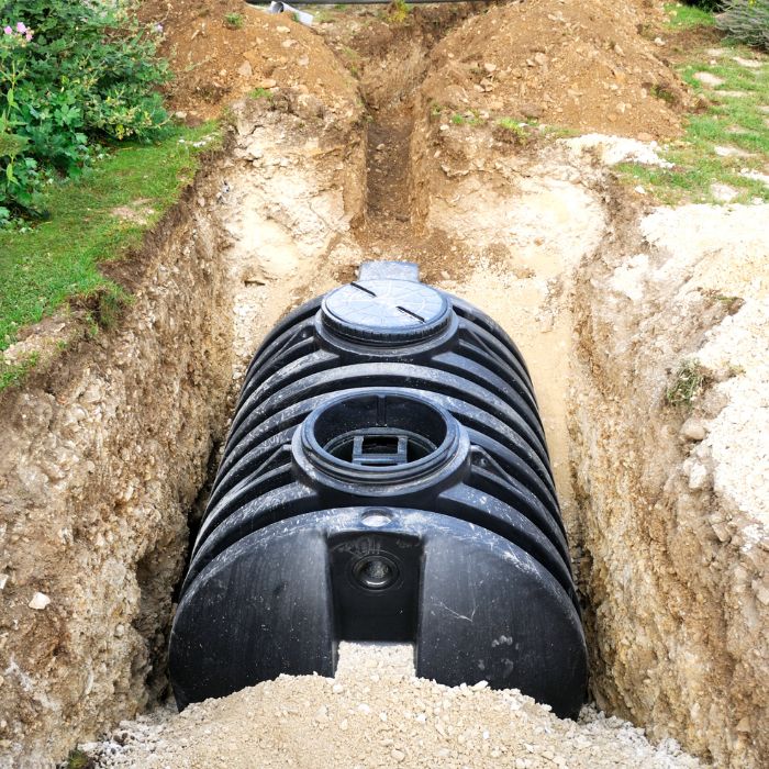 septic tank installed at property exteriors dallas ga